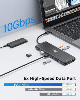 LIONWEI DisplayPort 8K monitor setup illustrating ultra-high-resolution support