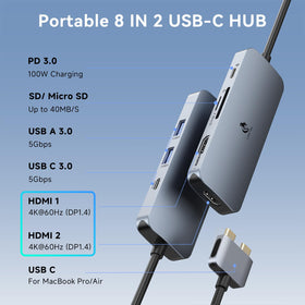 LIONWEI close-up of side ports highlighting USB 3.0 and card reader for fast transfers