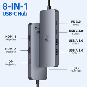 LIONWEI closeup of dual HDMI and DisplayPort delivering 4K monitors benefit