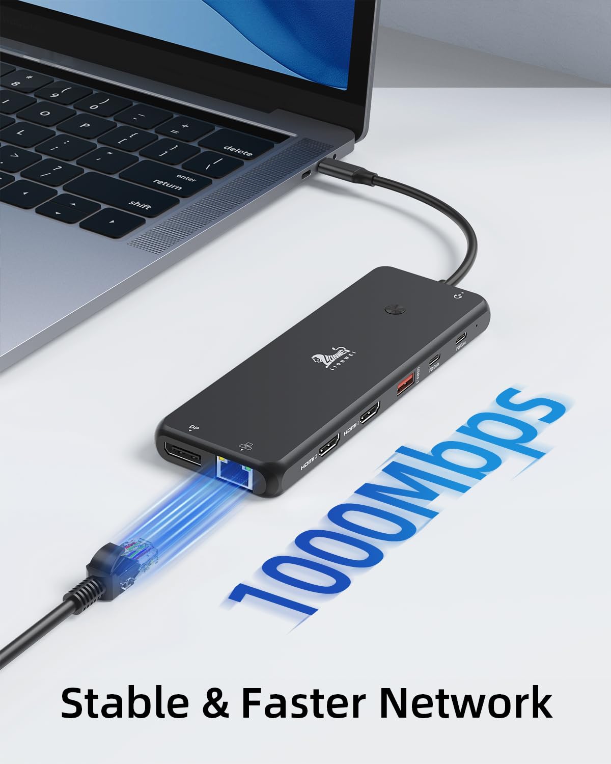LIONWEI ethernet port and cable delivering stable gigabit network access