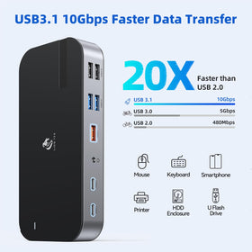 LIONWEI USB-A ports connect keyboards and mice for reliable work
