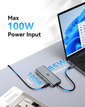 LIONWEI USB and SD ports side view demonstrating fast data transfer and card reading