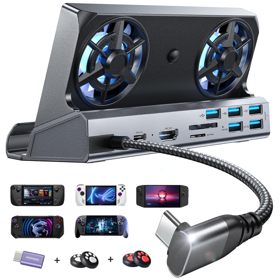 LISEN 13-in-1 docking station for Steam Deck OLED offering versatile ports and clean setup.