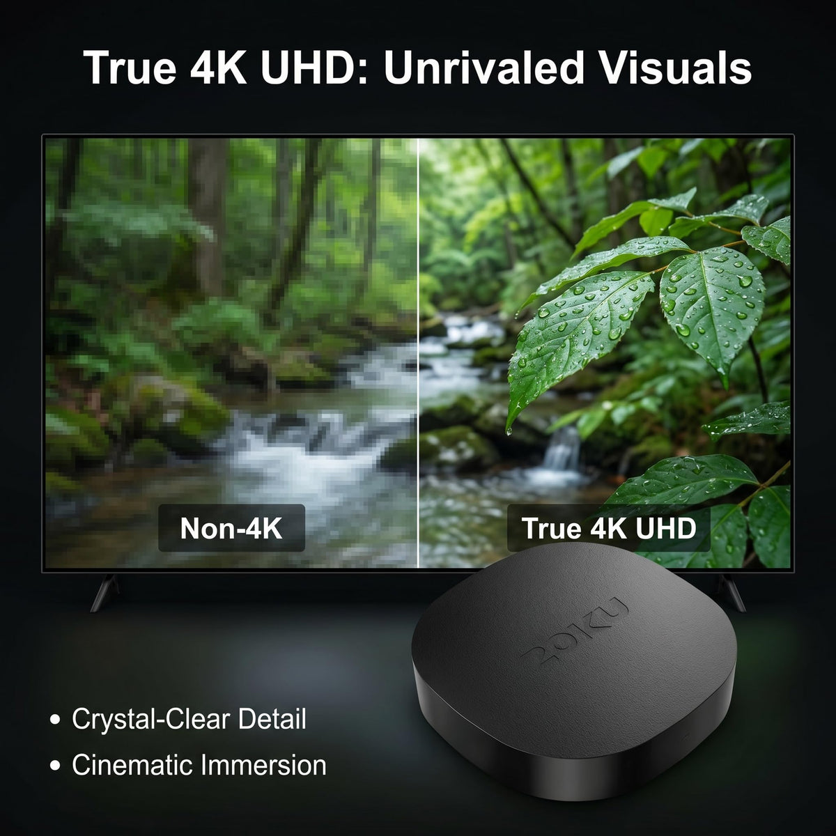 Lispin Google TV interface enables intuitive app discovery and control.