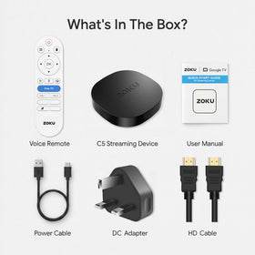 Lispin voice remote control for effortless navigation and hands-free operation.