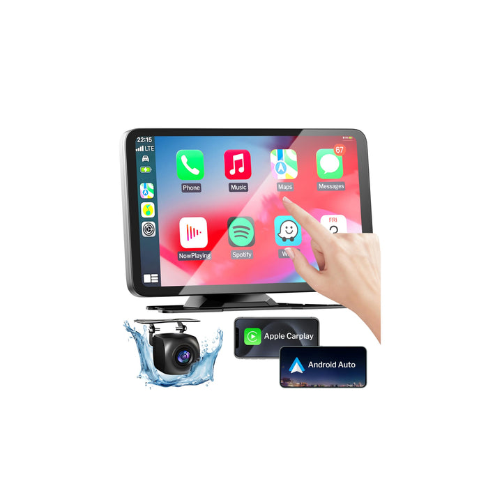 LITALARM front display showing Apple CarPlay for easier navigation