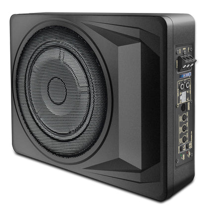 Litillbuly 1200W car subwoofer under-seat delivers powerful bass while saving cabin space.