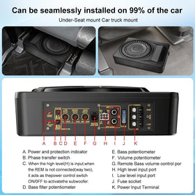 Litillbuly dual high/low inputs ensure compatibility with most radios.