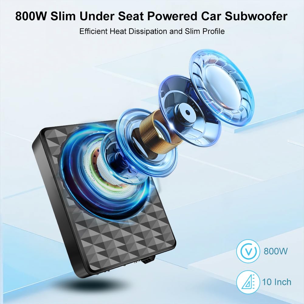 Litillbuly slim under-seat design fits tight spaces without sacrificing sound.