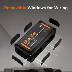 Litime wiring setup with ring terminals illustrating tidy, reliable multi-feed distribution