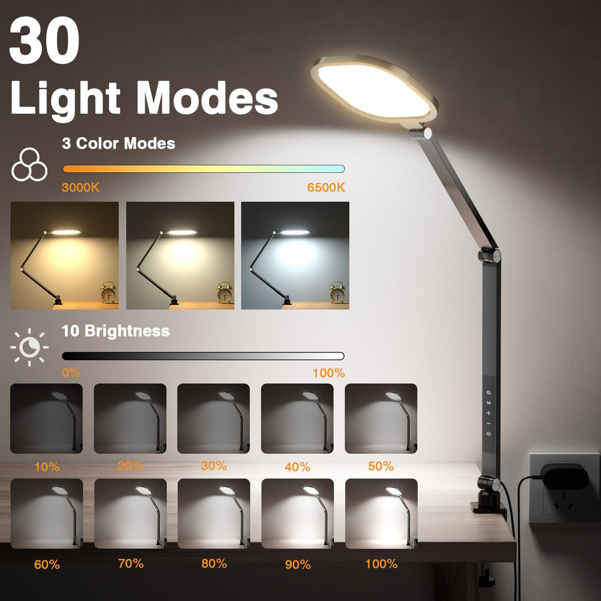 LitONES ring-light head tilt enhances video calls with flattering illumination.