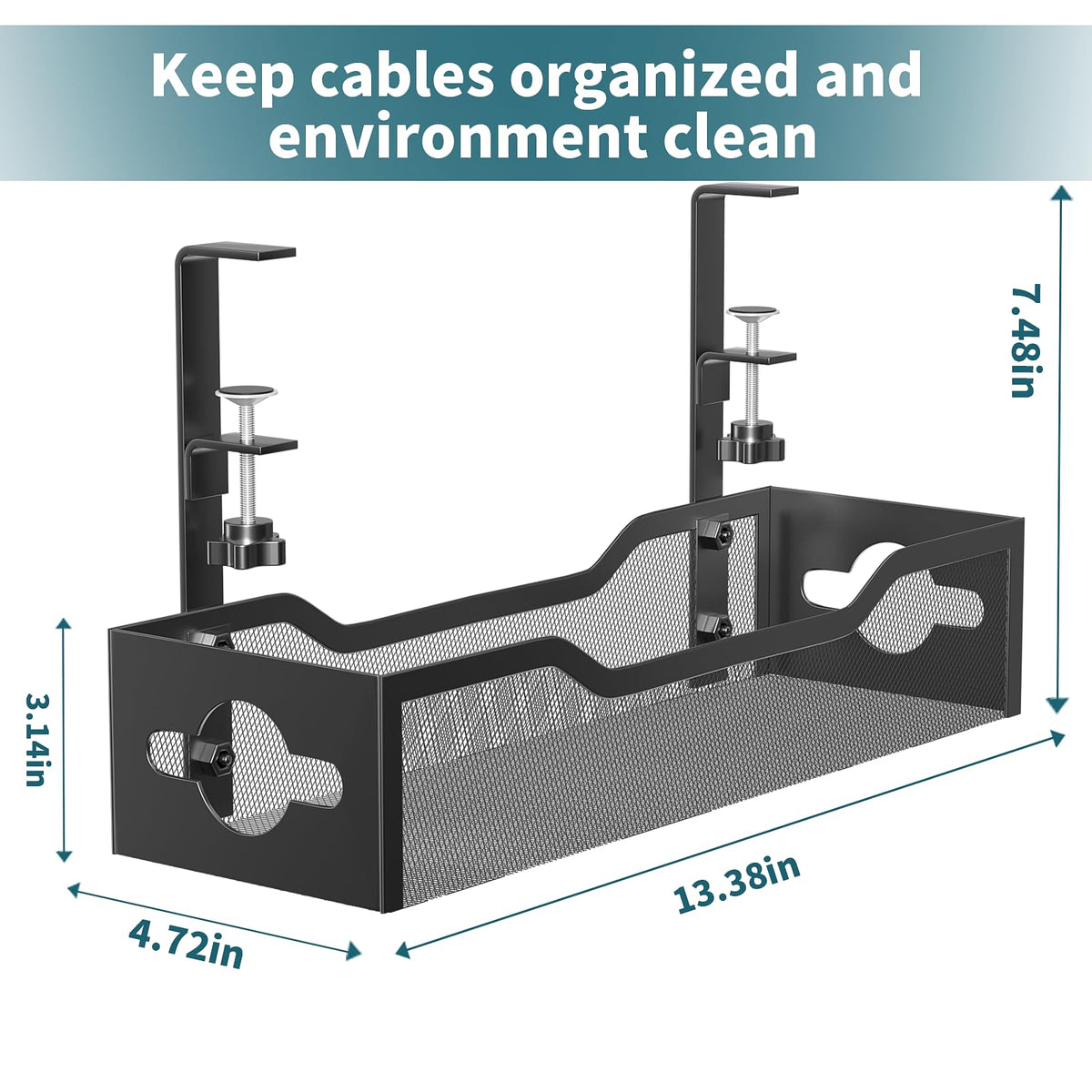 Litwaro fits desks 0.4 to 2 inches thick for broad compatibility.