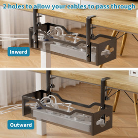 Litwaro mesh design reduces dust buildup while keeping cables organized.