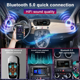 Liulbobu Fiat 500 hi-fi DSP delivering rich, balanced sound.