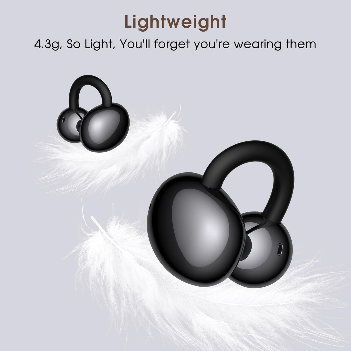 LIVIKEY earbuds worn while running showing stable fit and sweat resistance