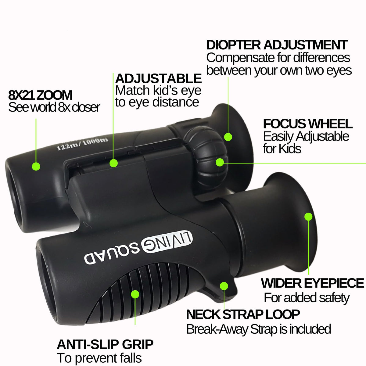 Living Squad built-in compass detail for beginner navigation learning
