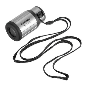 Lixada mini compact monocular 7x magnification in hand for pocket viewing.