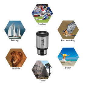 Lixada monocular with fully-coated lens delivering bright, crisp distant scenes.
