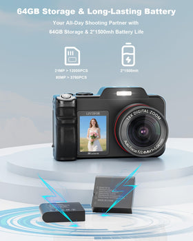 LIYTIFOR 64GB micro SD card stores thousands of photos and videos