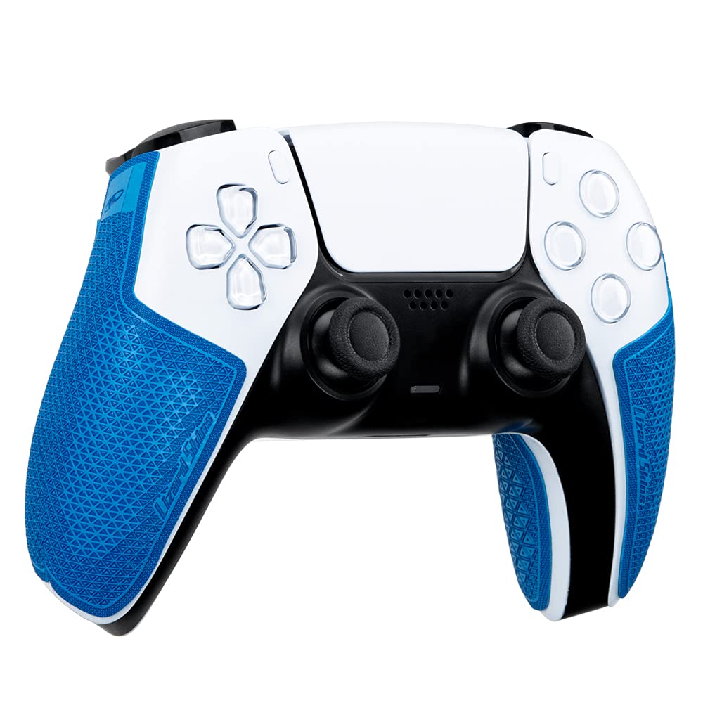 Lizard Skins front view shows Polar Blue grip and improved comfort