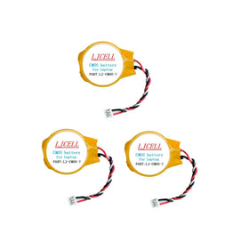 LJCELL CMOS battery for Dell E4310 with 3-wire cable ensures BIOS time stability