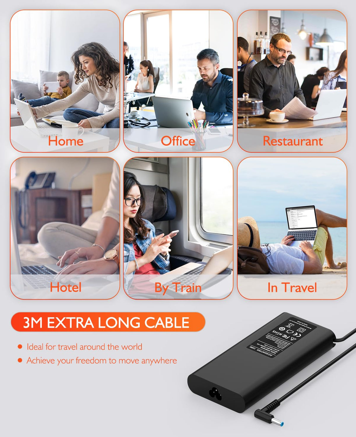 LJO-EEIH compact charger packaging image suggests portable replacement option.