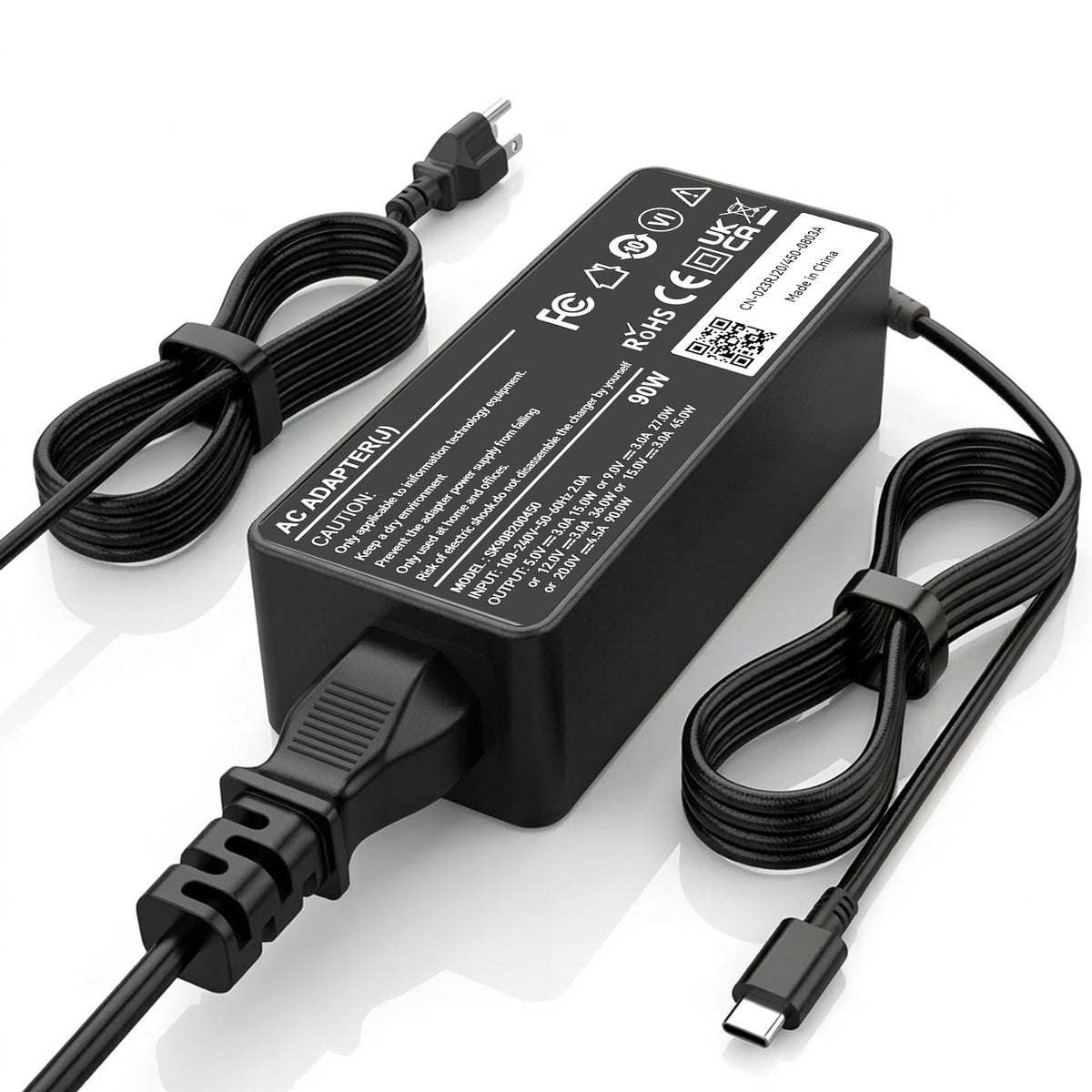 LJO-EEIH 90W USB-C laptop charger with PD delivers reliable power for supported notebooks.