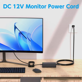 LJO-EEIH cable laid across desk showing length and tidy cable management benefit