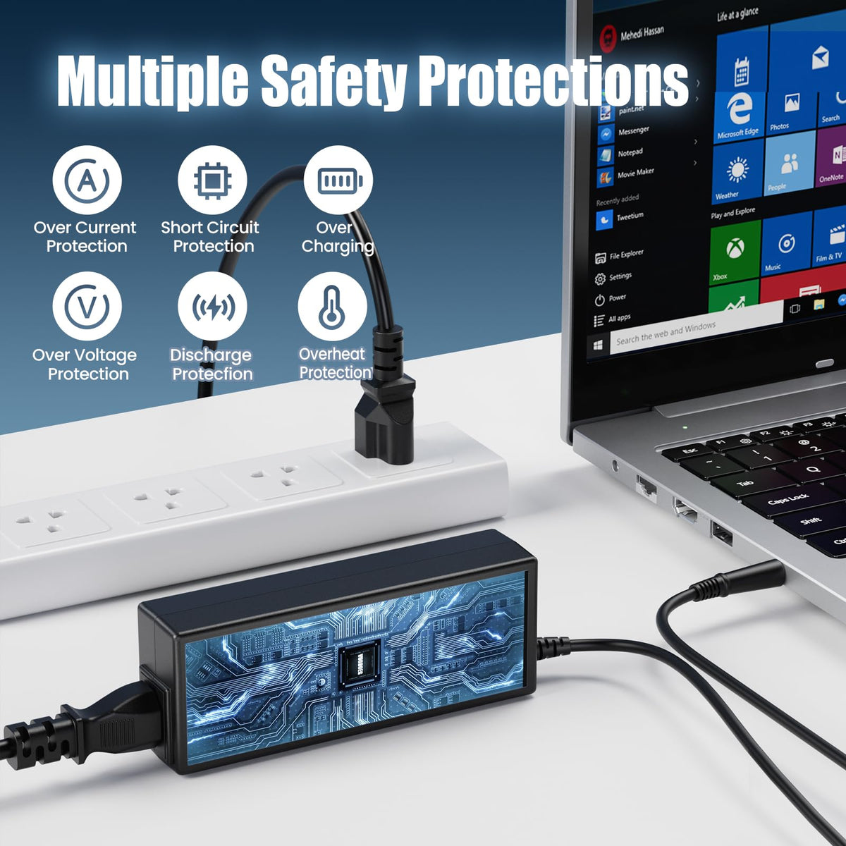 LJO-EEIH durable strain-relief cable endures daily plugging and unplugging.
