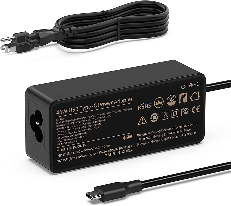 LJO-EEIH front view of charger showing compact form and USB-C output benefit