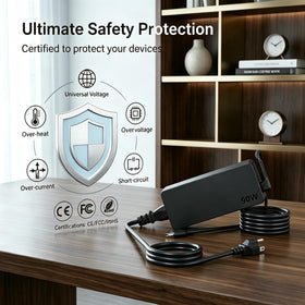 LJO-EEIH charger with US 3-prong cord included in packaging.