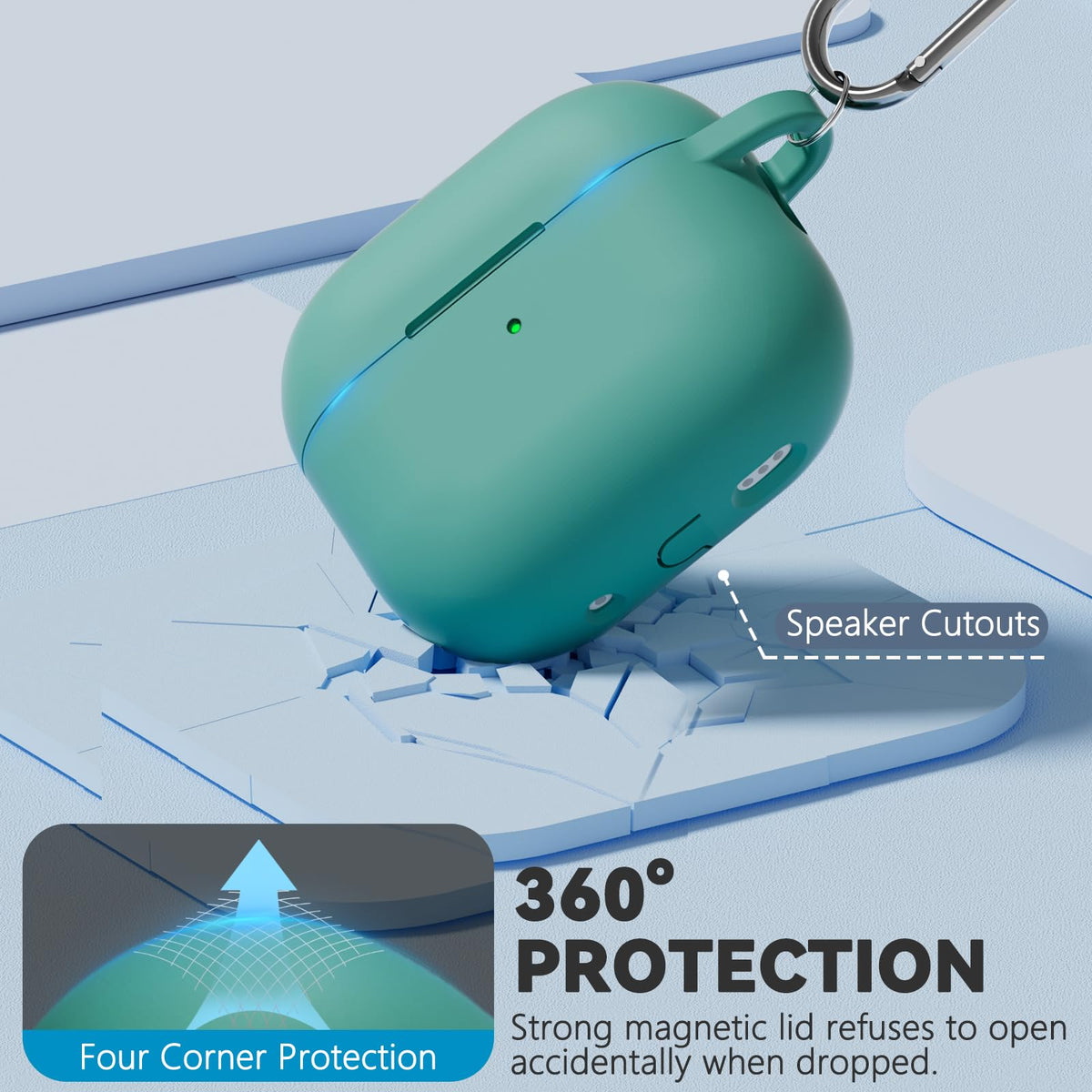 Ljusmicker AirPods 4 case one-piece design for secure coverage