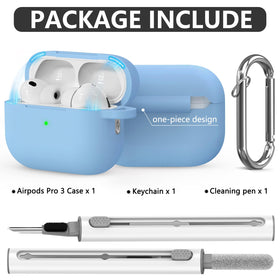 Ljusmicker AirPods Pro 3 case showing magnetic lid closure for secure access