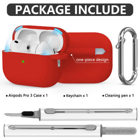 Ljusmicker AirPods Pro 3 case in one-piece design prevents lid detachment.