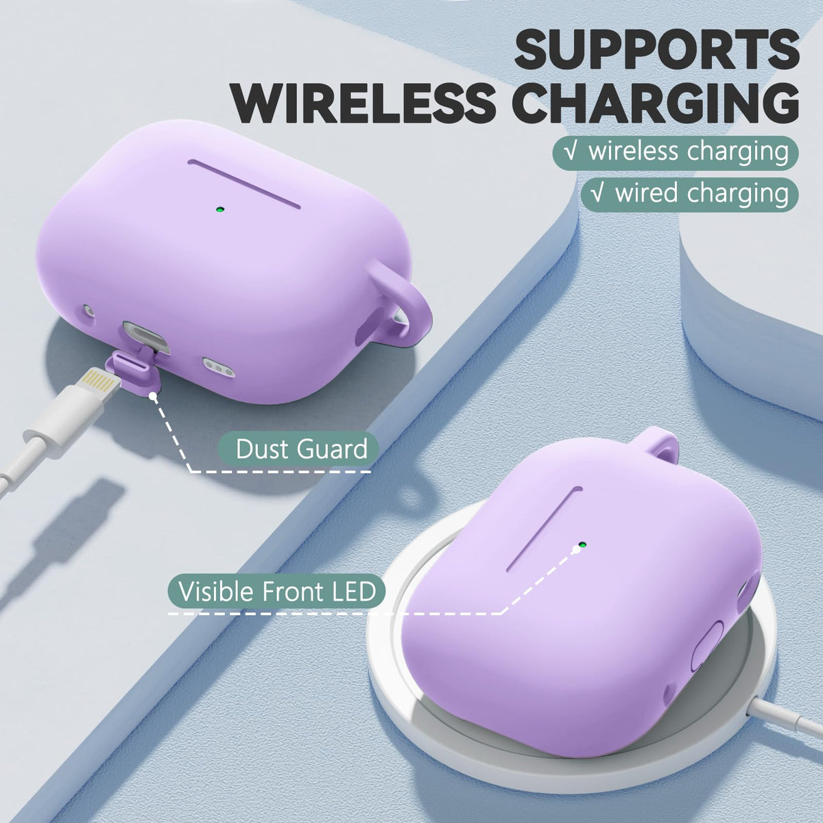 Ljusmicker AirPods Pro 3 case supports wireless charging