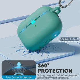 Ljusmicker AirPods Pro case with bottom dust plug seals the charging port.