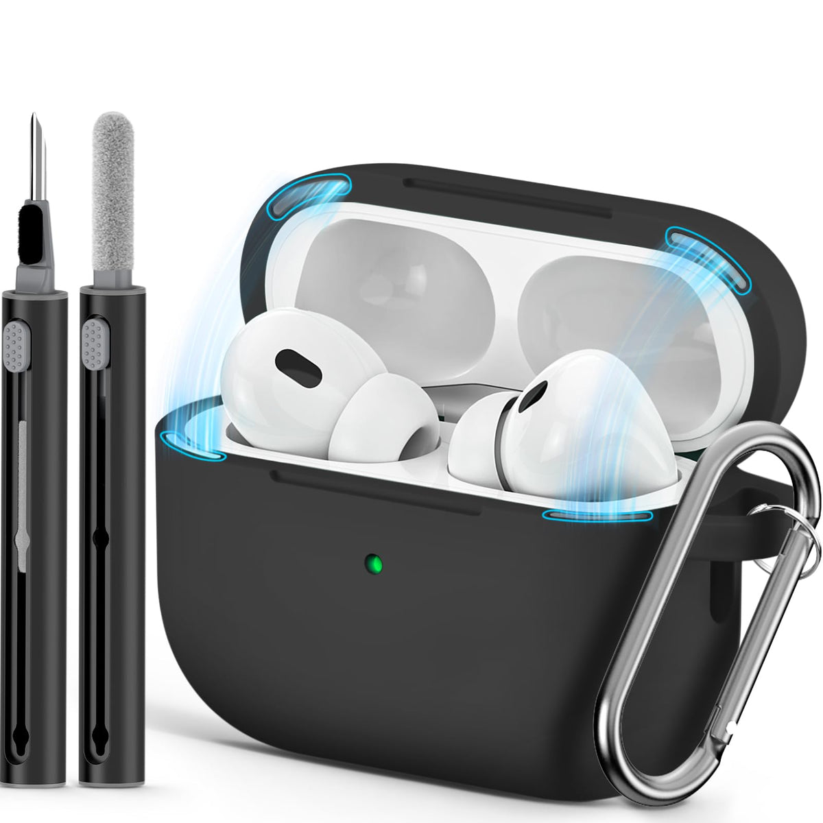 Ljusmicker AirPods Pro case with magnetic lid lock for secure closure and quick access