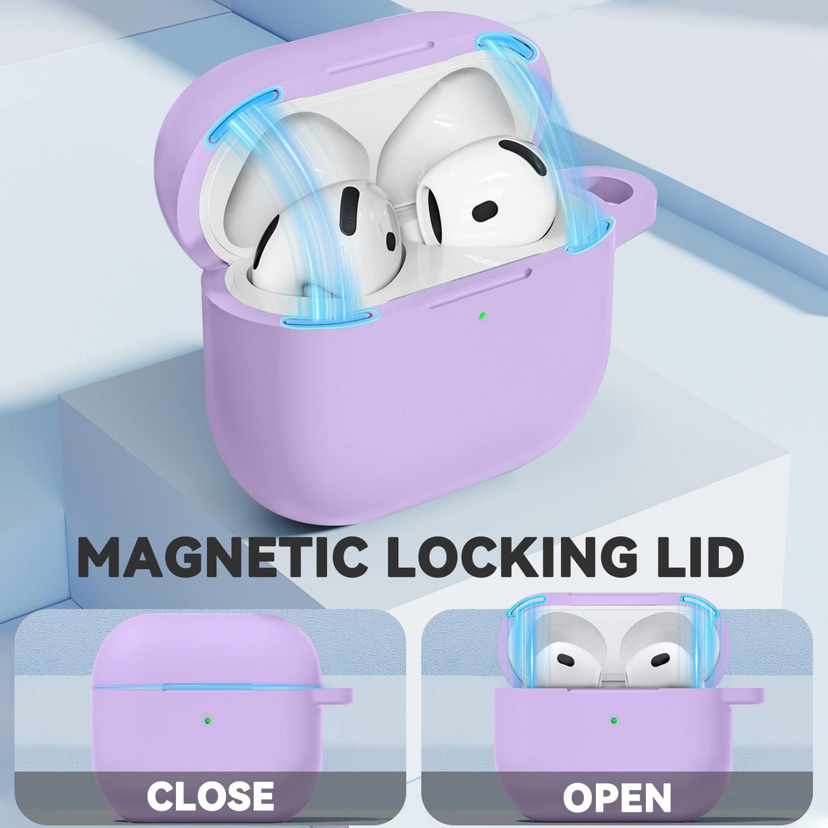 Ljusmicker AirPods 4 case one-piece design keeps secure