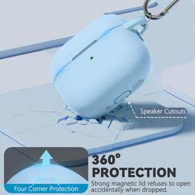 Ljusmicker AirPods 4 case one-piece design prevents detachment and keeps ports clean