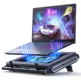 Llano laptop cooler front view highlighting stable cooling and ergonomic use