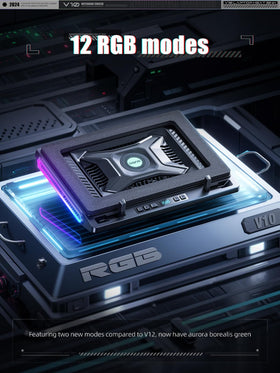 Llano V10 cooling pad with physical buttons for precise control of fan and light