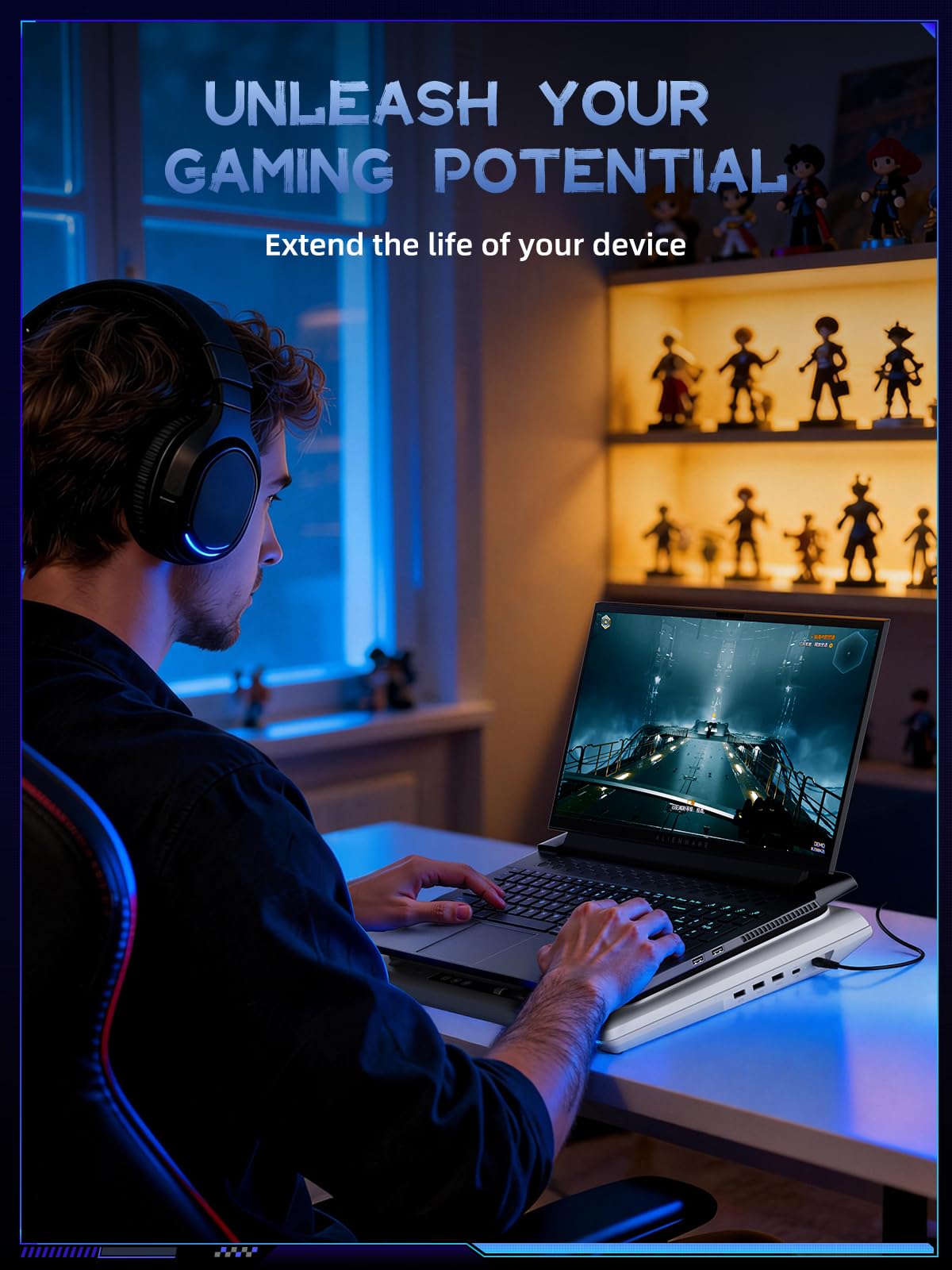 llano V12 adjustable height helps comfortable viewing angle during long sessions