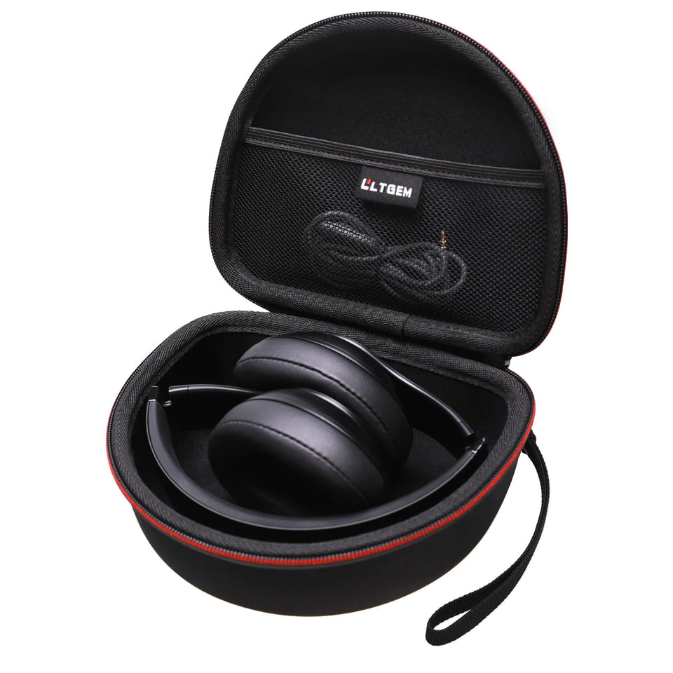 L LTGEM headphone case front view protecting Beats Studio Pro on the go.