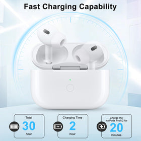 LMQ AirPods Pro 2 Gen case compact design fits pockets and bags.