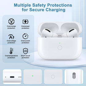 LMQ AirPods Pro 2 Gen case wireless charging ready for convenient setup.