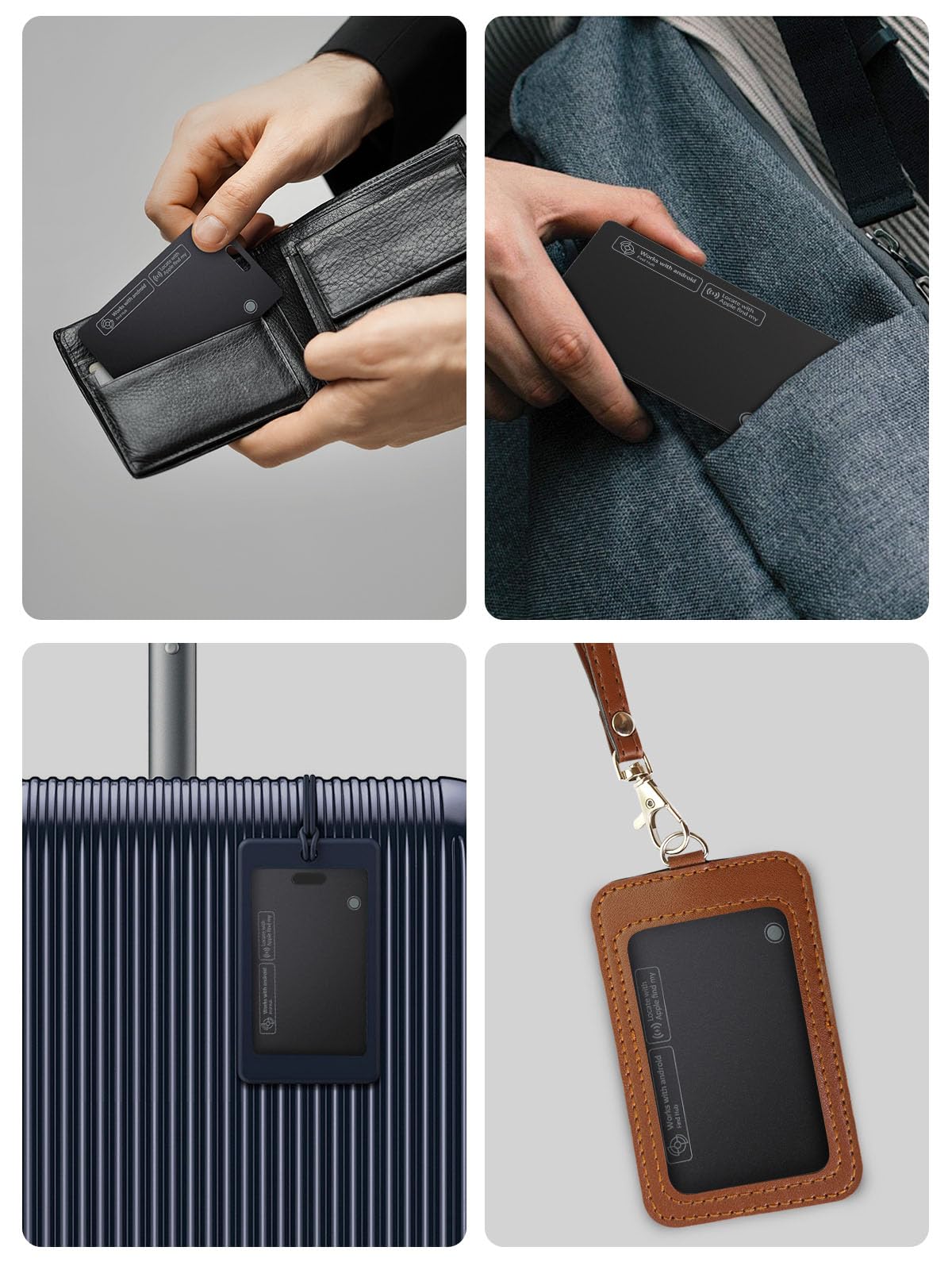 Lmrbelec next to luggage and boarding pass in travel setting for worry-free tracking