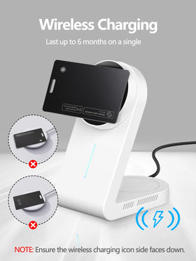 Lmrbelec on a wireless charging pad illustrating easy rechargeable convenience