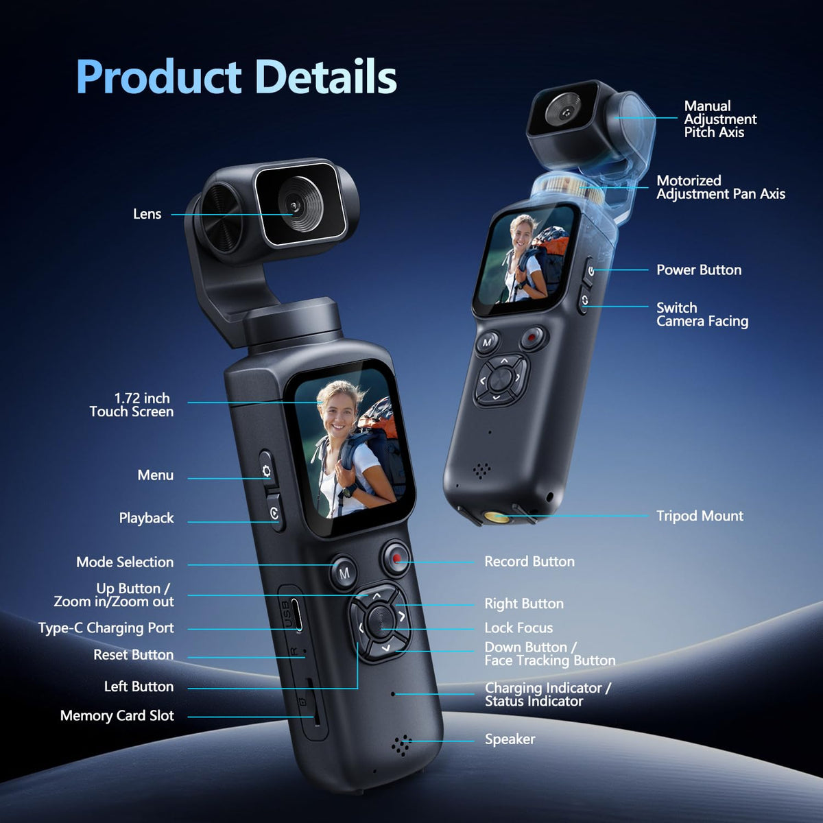 Lmzour travel bag and mini tripod support portable, ready-to-shoot setups.