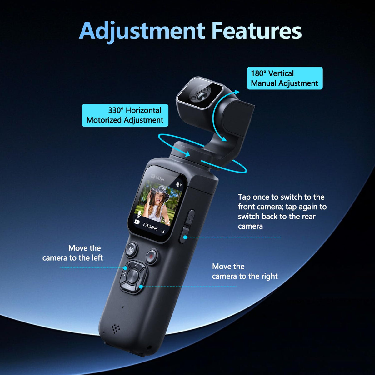 Lmzour WiFi connectivity lets you share footage quickly from your phone.