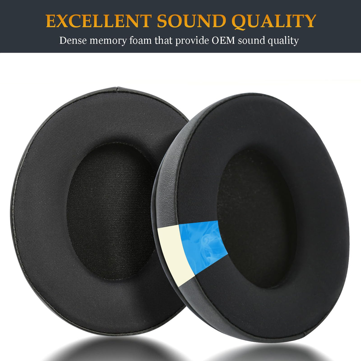 Lnvecnc earpads installed on Audio Technica ATH-M50X showing fit and finish